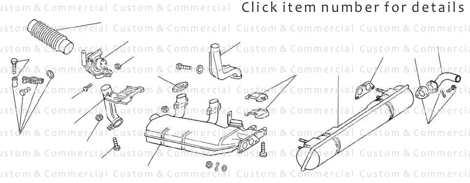 Heat Exchangers & Exhaust Parts 2000cc Aircooled - CU Code