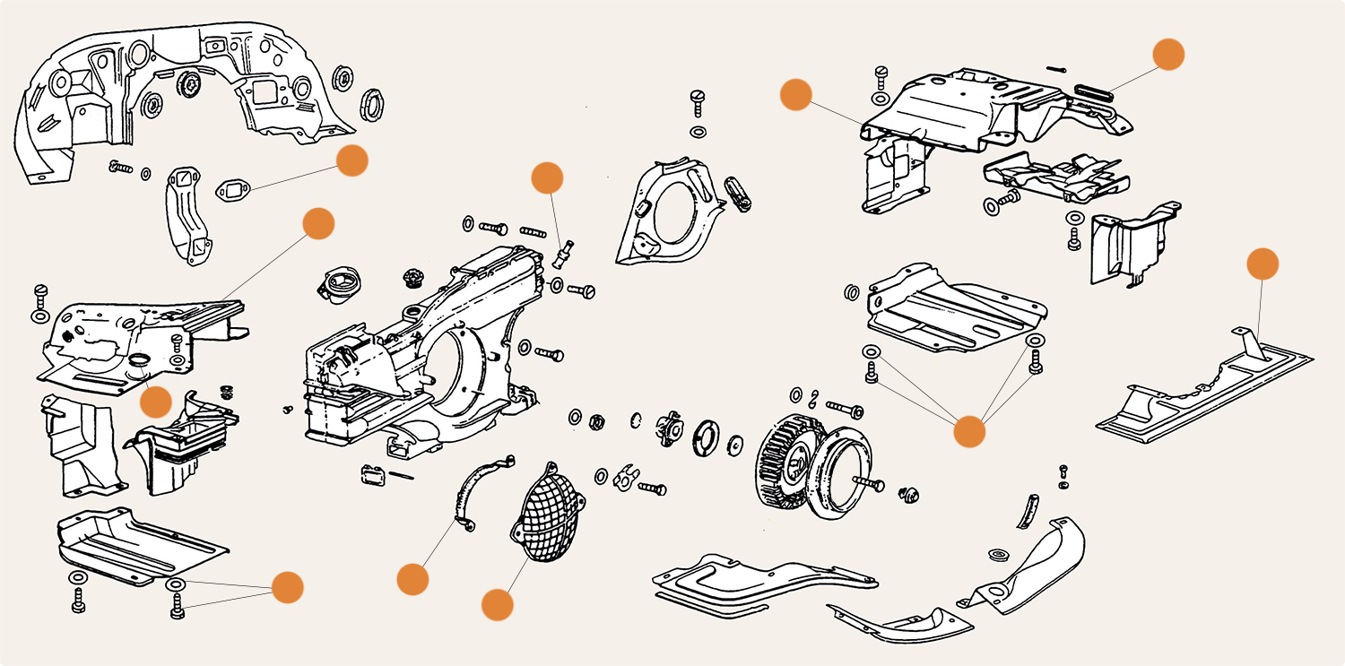 Engine Tinware & Components 1700cc-2000cc