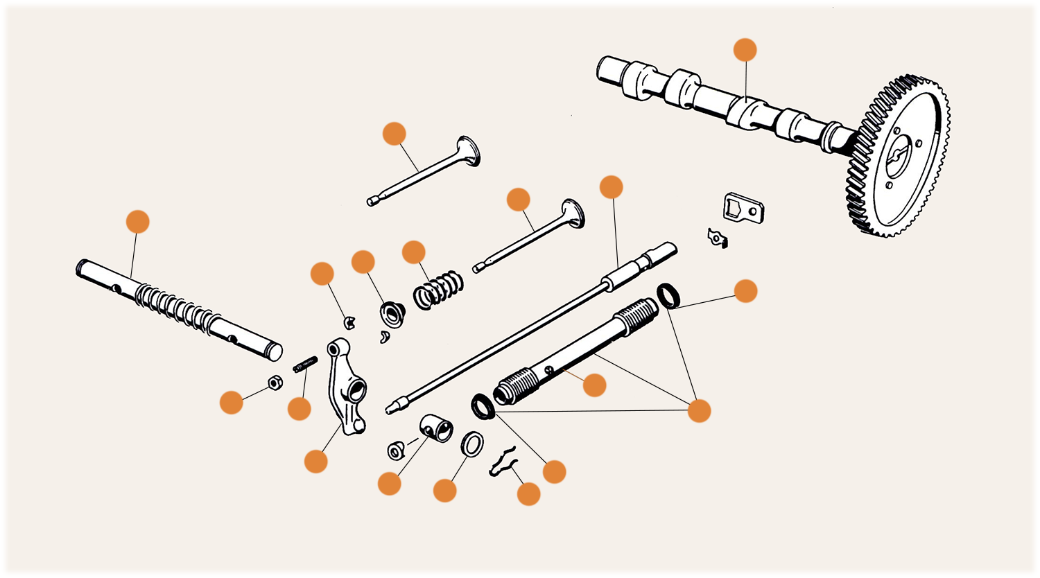 Camshaft & Valve Train Parts 25/30hp