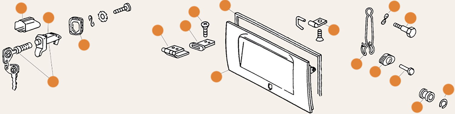 Baywindow Engine Lid & Rear Valance Parts