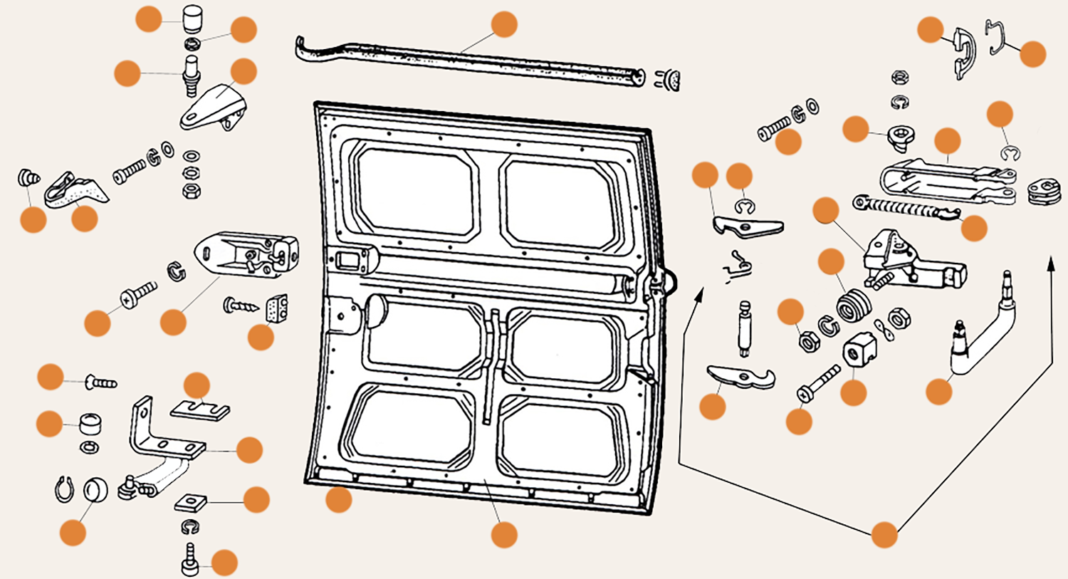 Baywindow Slide Door Parts