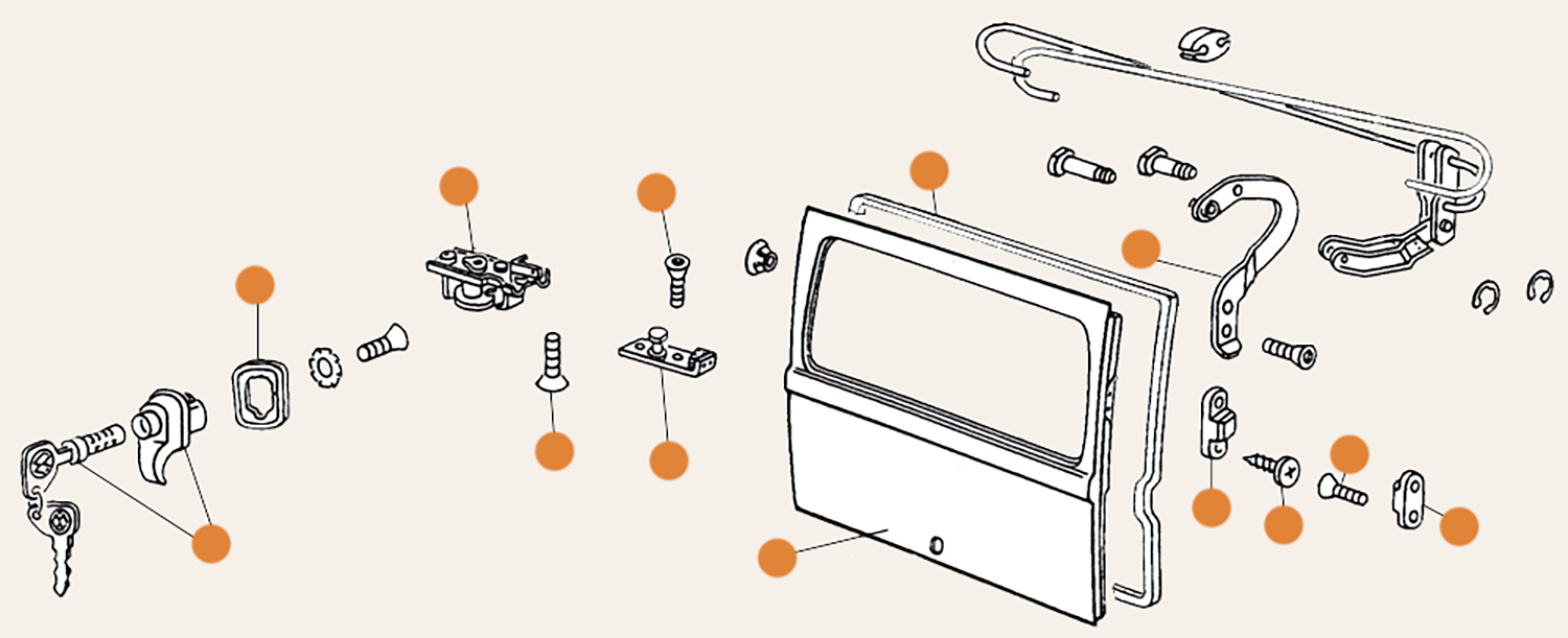 Baywindow Tailgate Parts