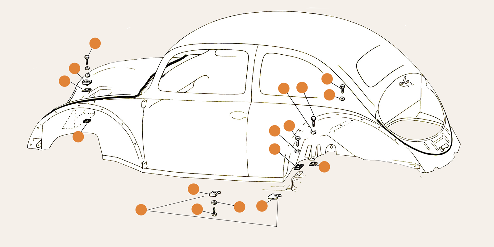 Beetle Door Bonnet Boot Lid Wings & Body Parts