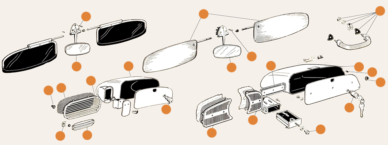 Beetle Interior Parts & Dash Parts