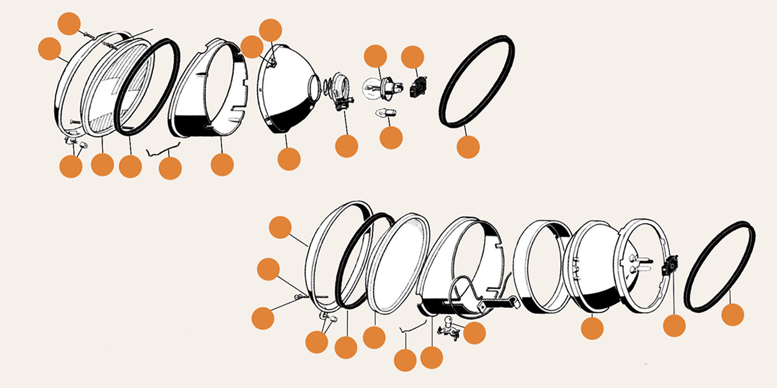 Beetle Lights & Lenses