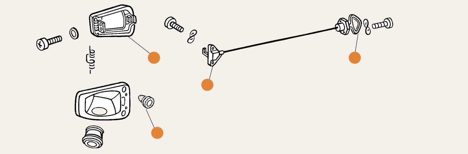 Beetle Fuel Flap Parts