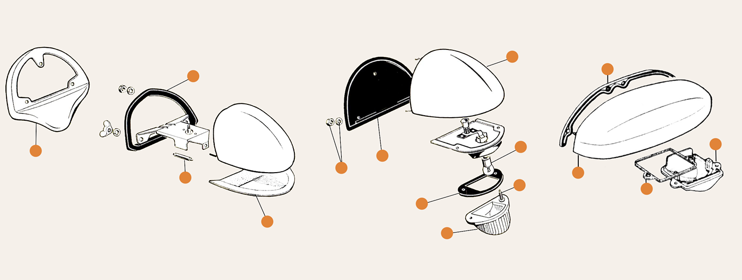 Beetle Number Plate Lights & Number Plate Light Parts