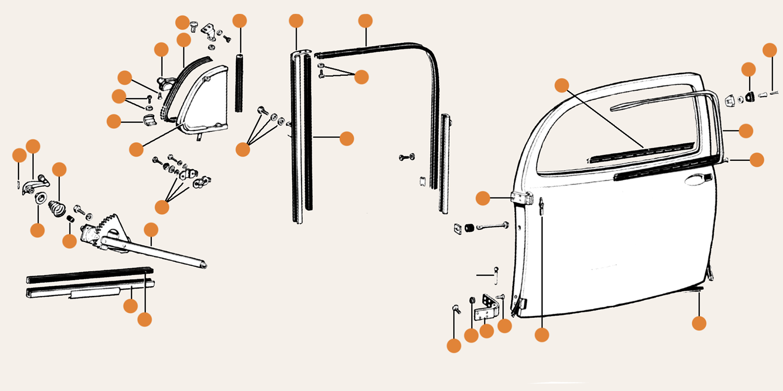 Beetle Door Bonnet Boot Lid Wings & Body Parts