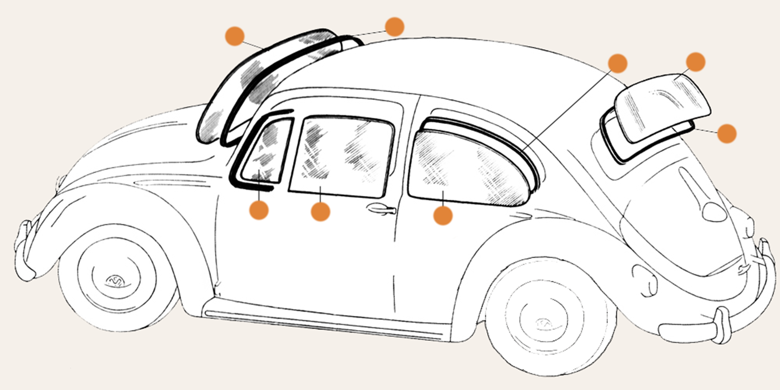Beetle Window Parts