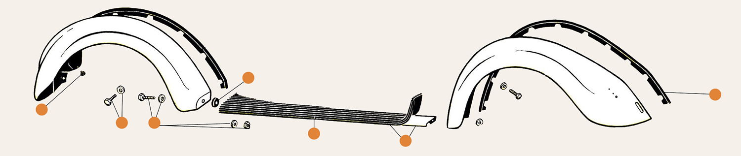 Beetle Running Board & Wings Parts