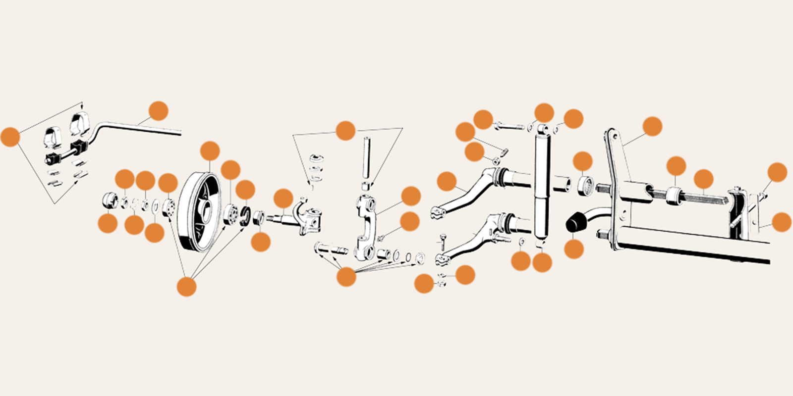 Beetle Front & Rear Axle Parts
