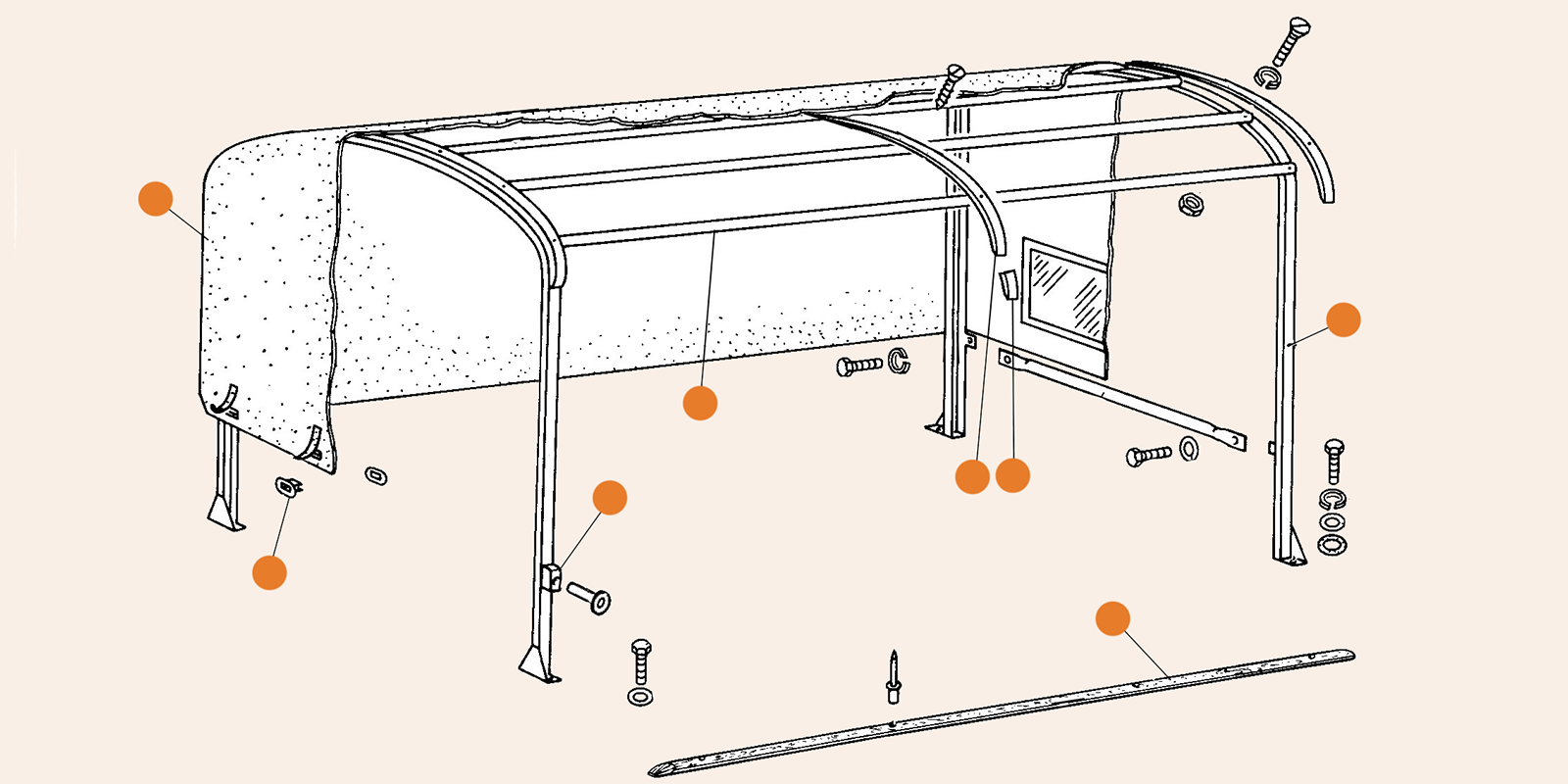 Splitscreen Door Tailgate Engine Lid & Pick Up Parts