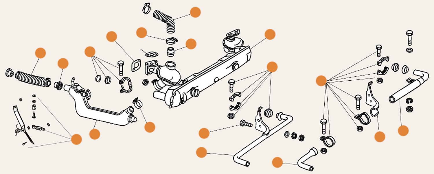 Baywindow Heat Exchanger & Exhaust Parts