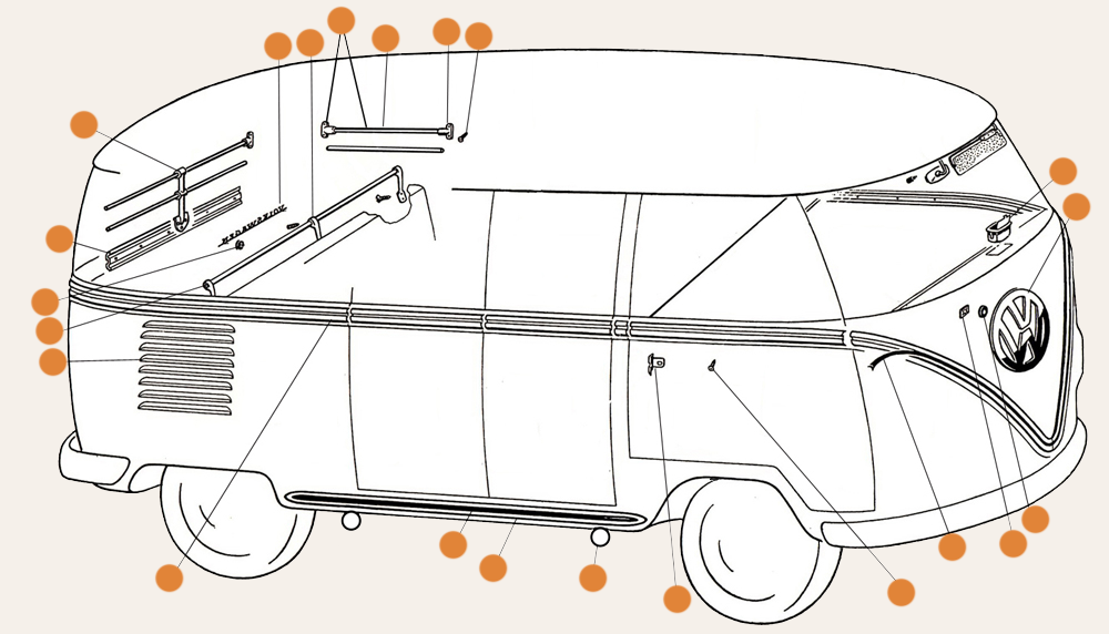 Splitscreen Deluxe Trim Parts & Accessories