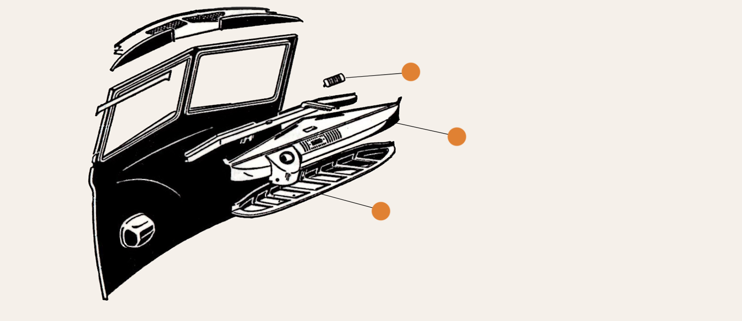 Splitscreen Interior Cab & Dash Parts