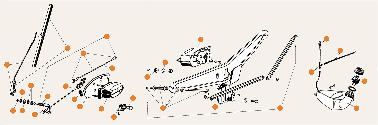 Splitscreen Wiper Parts