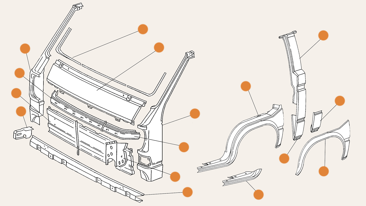 Type 25 Front Panel Arches & B pillar Repairs