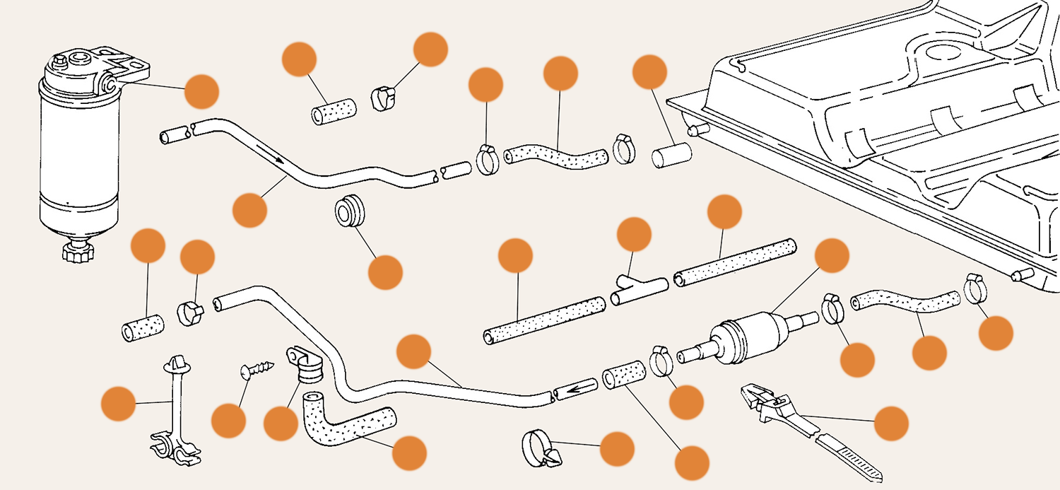 T25 Fuel Tank Pipes & Filters