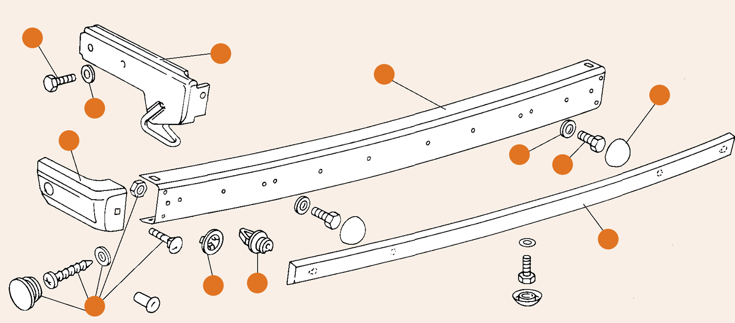 Type 25 Rear Bumper Parts