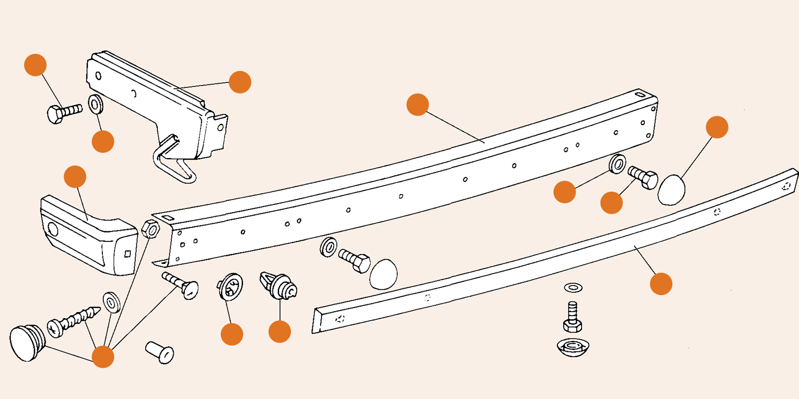 Type 25 Front & Rear Bumpers & Bumper Parts