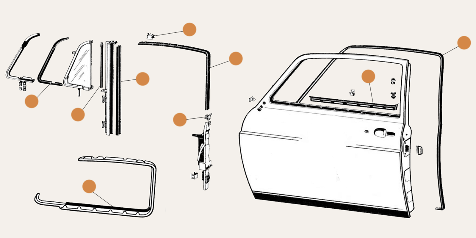 Type 3 Door Bonnet Boot Lid Wings & Body Parts