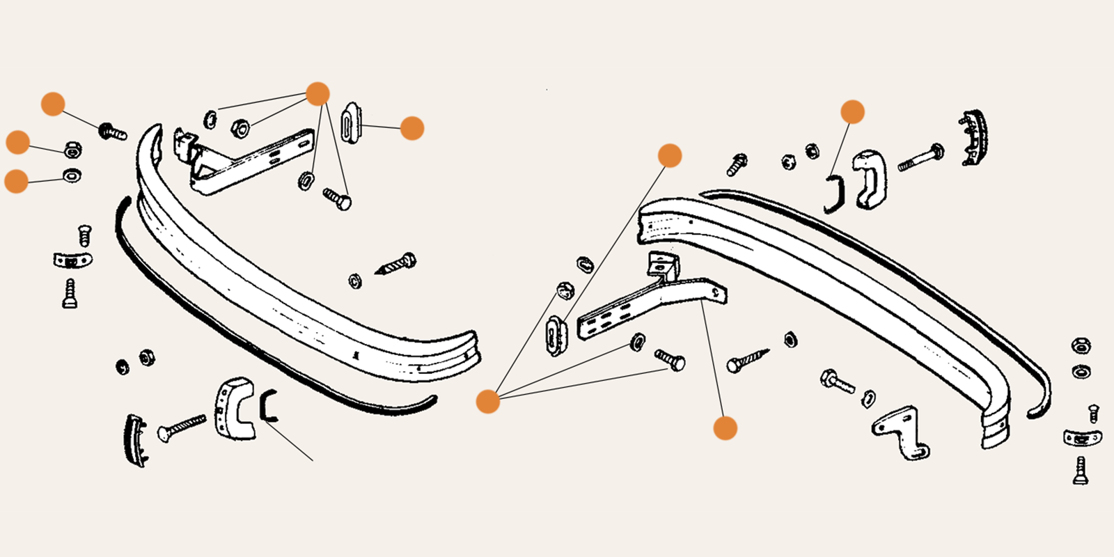 Ghia Front & Rear Bumper Parts