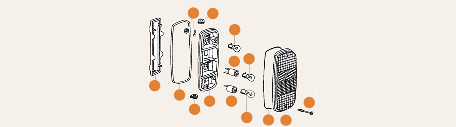 VWB Rear Light Parts