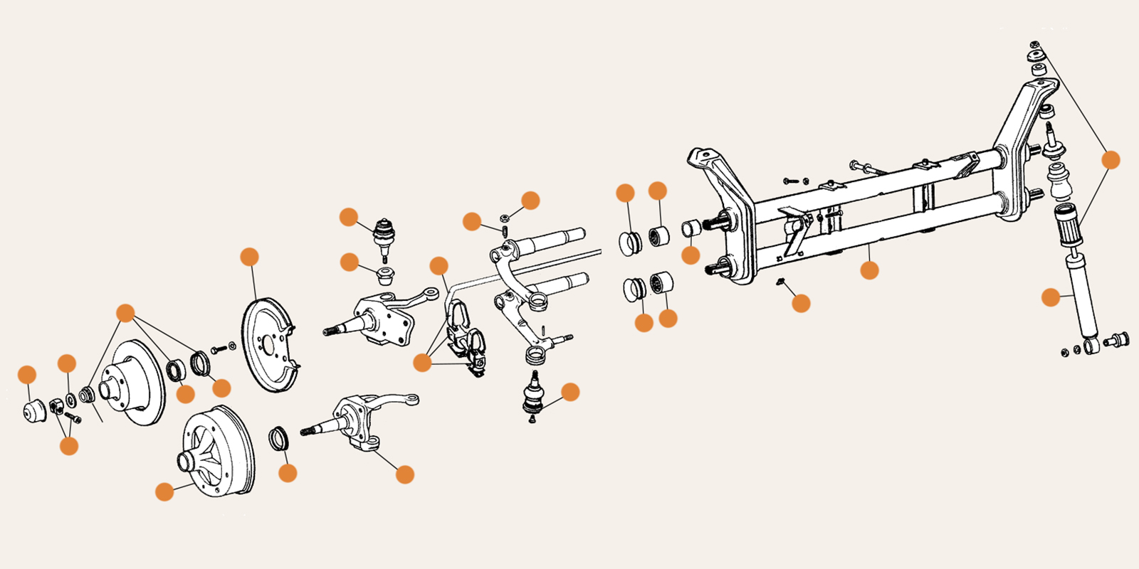 Beetle Front & Rear Axle Parts