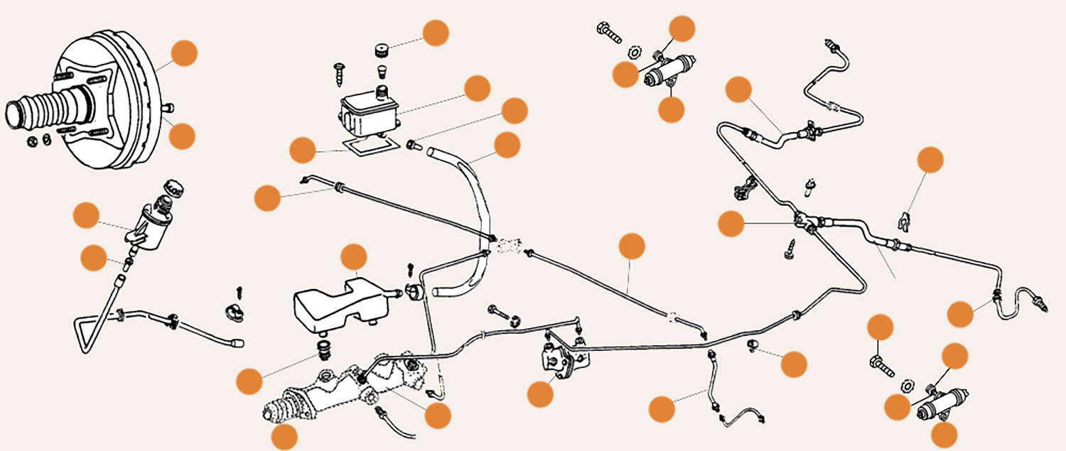 Baywindow Brake System Parts