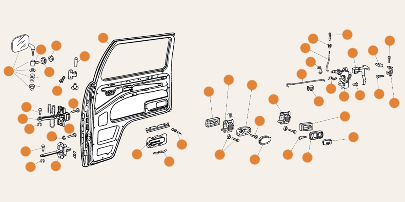 Baywindow Door Tailgate Engine Lid & Pick Up Parts