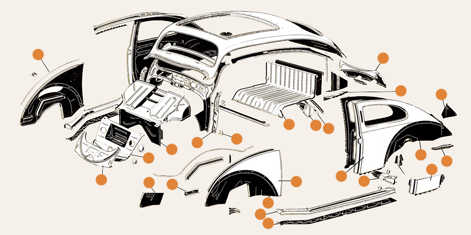 Beetle Body Repair Panels Wings & Floor Pans