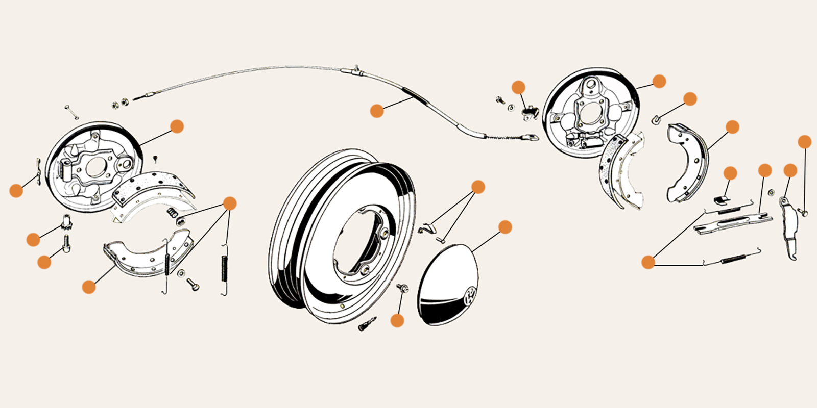 Ghia Brakes & Wheel Parts