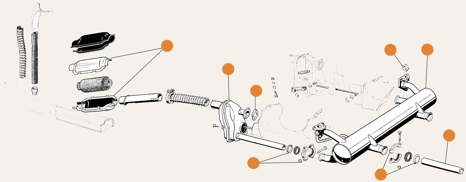 Heat Exchanger & Exhaust Parts 25-30hp