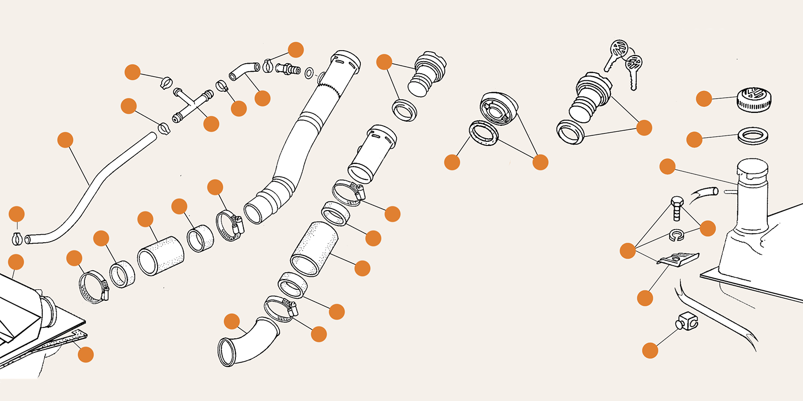 Beetle Fuel Tank Parts