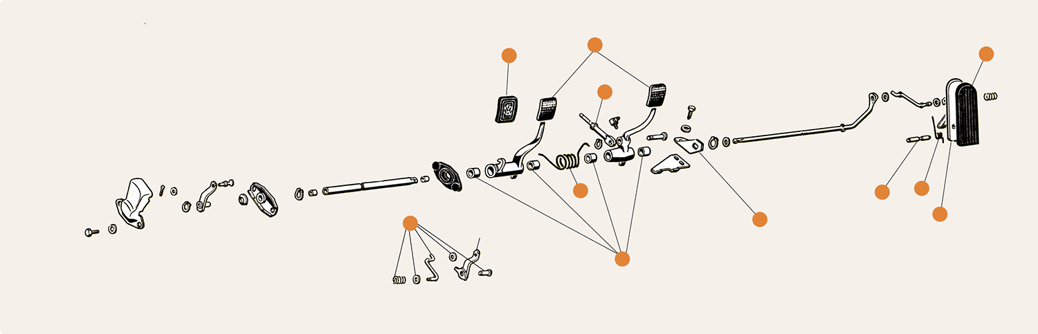 Beetle Pedal parts