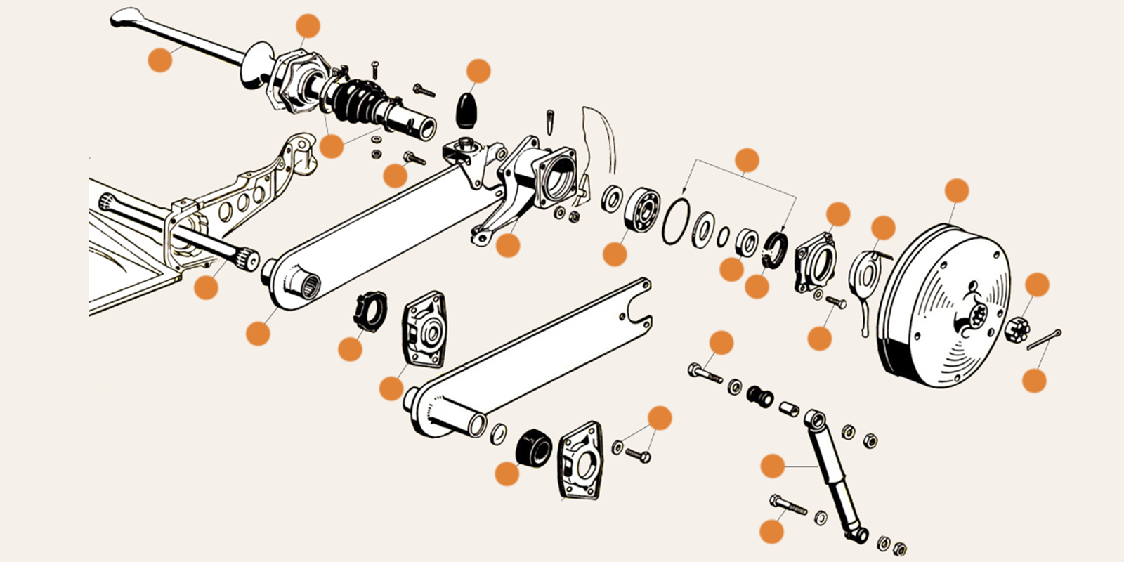 Beetle Front & Rear Axle Parts