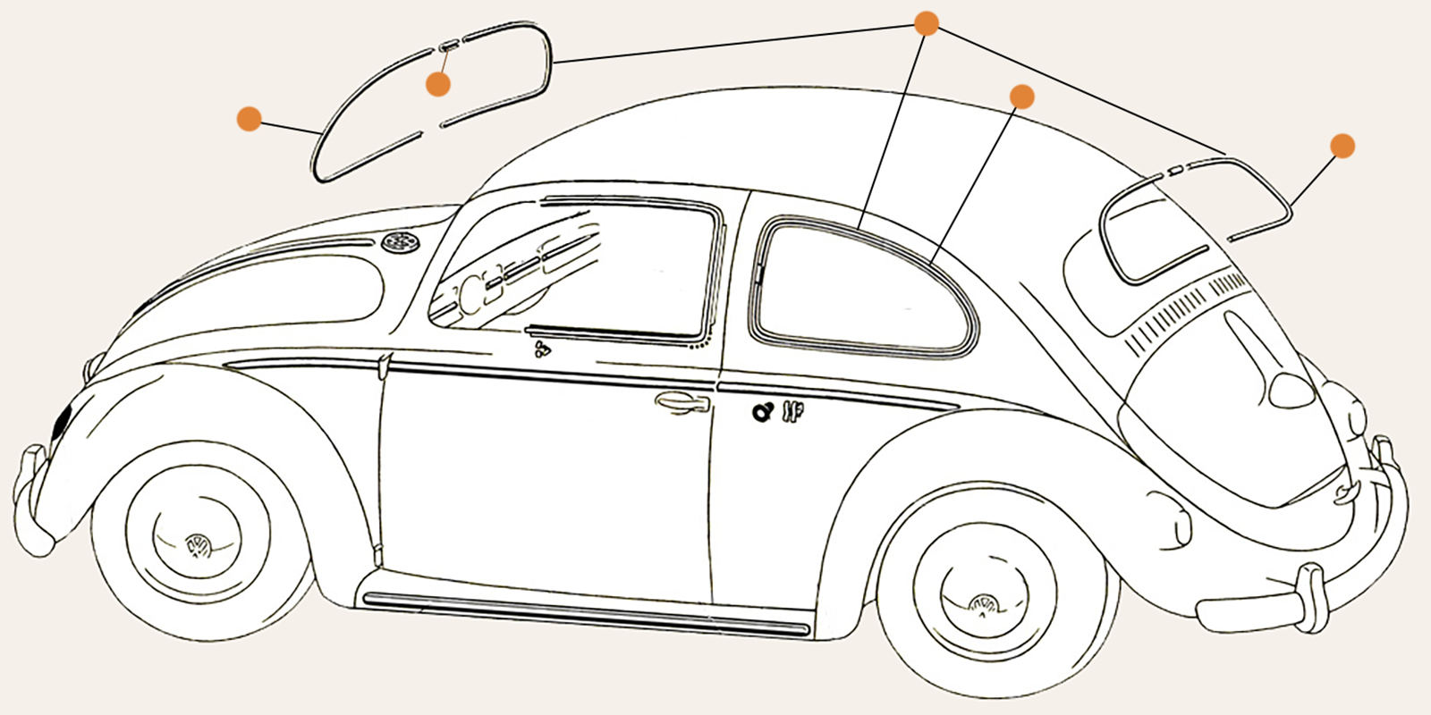 Beetle Window Parts