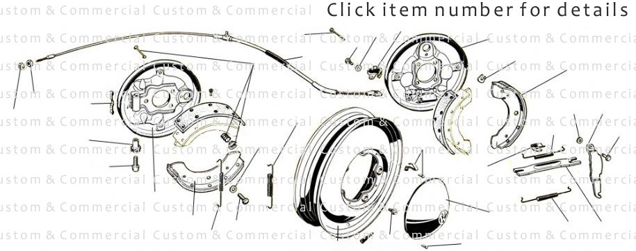 Ghia Brake Shoes Backing Plates & Wheel Parts