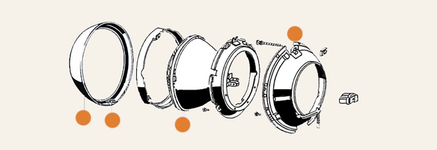 VWB Headlamp Parts