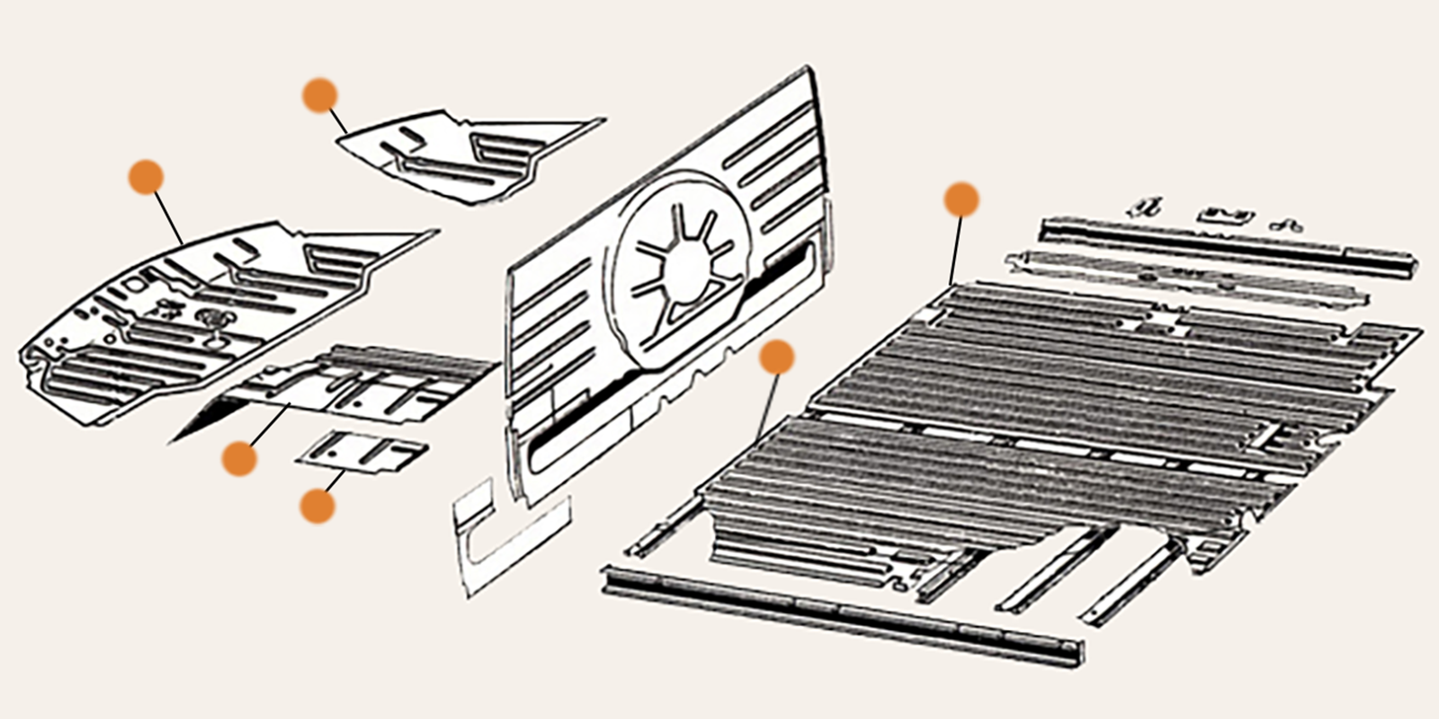 Brazilian Splitscreen Bus Repair Panels