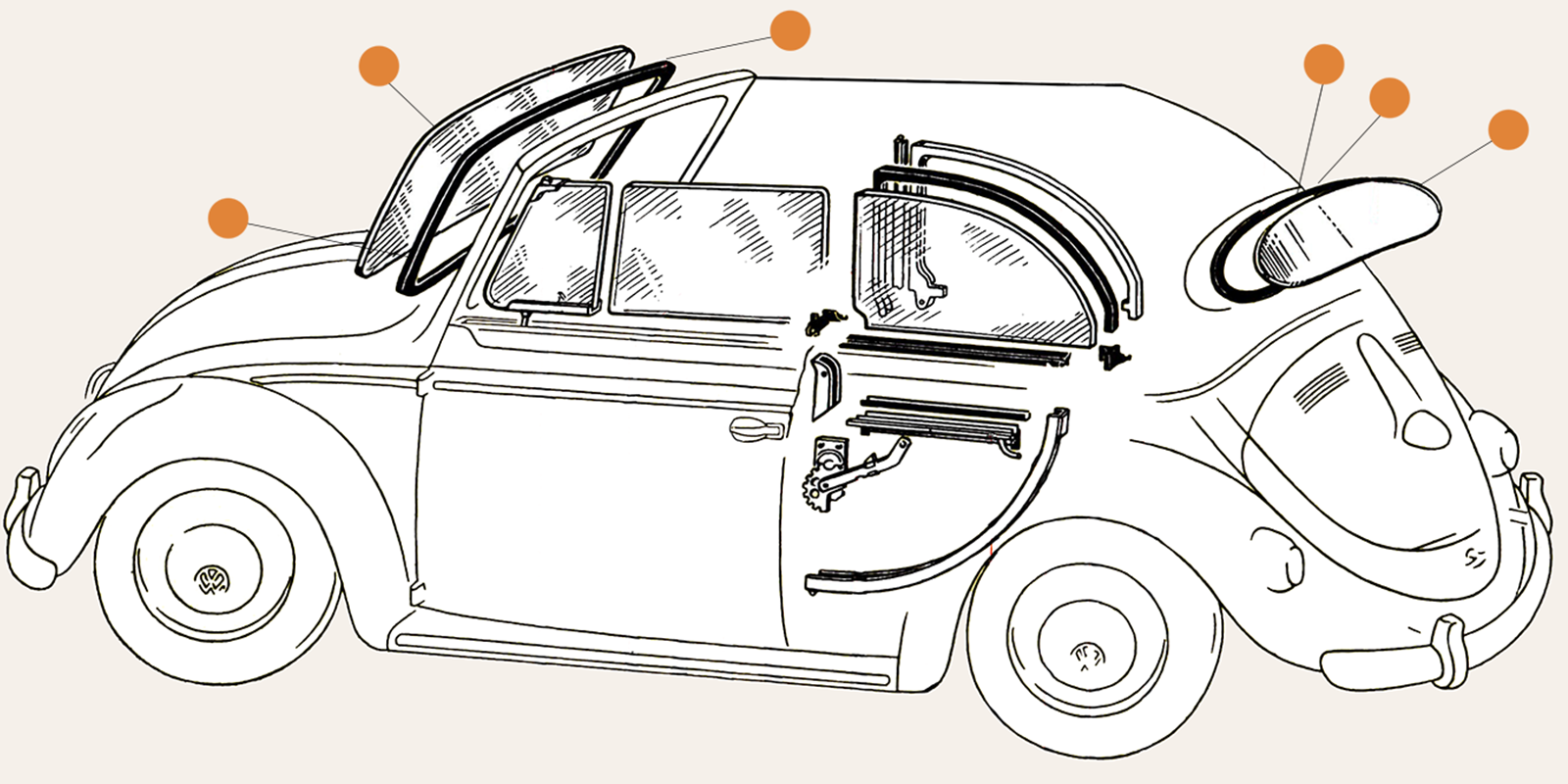 Beetle Window Parts