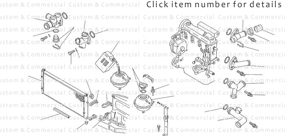 T4 Engine Coolant Parts 5-cylinder Engine AAB ACU AET ACV APL AVT AXL