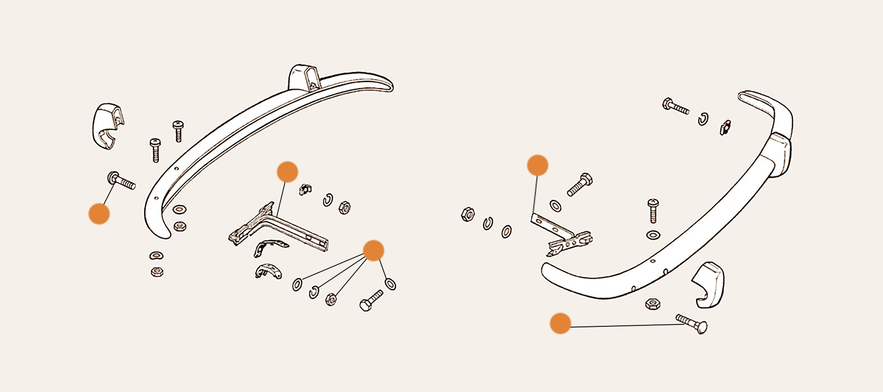 Type 3 Front & Rear Bumper Parts