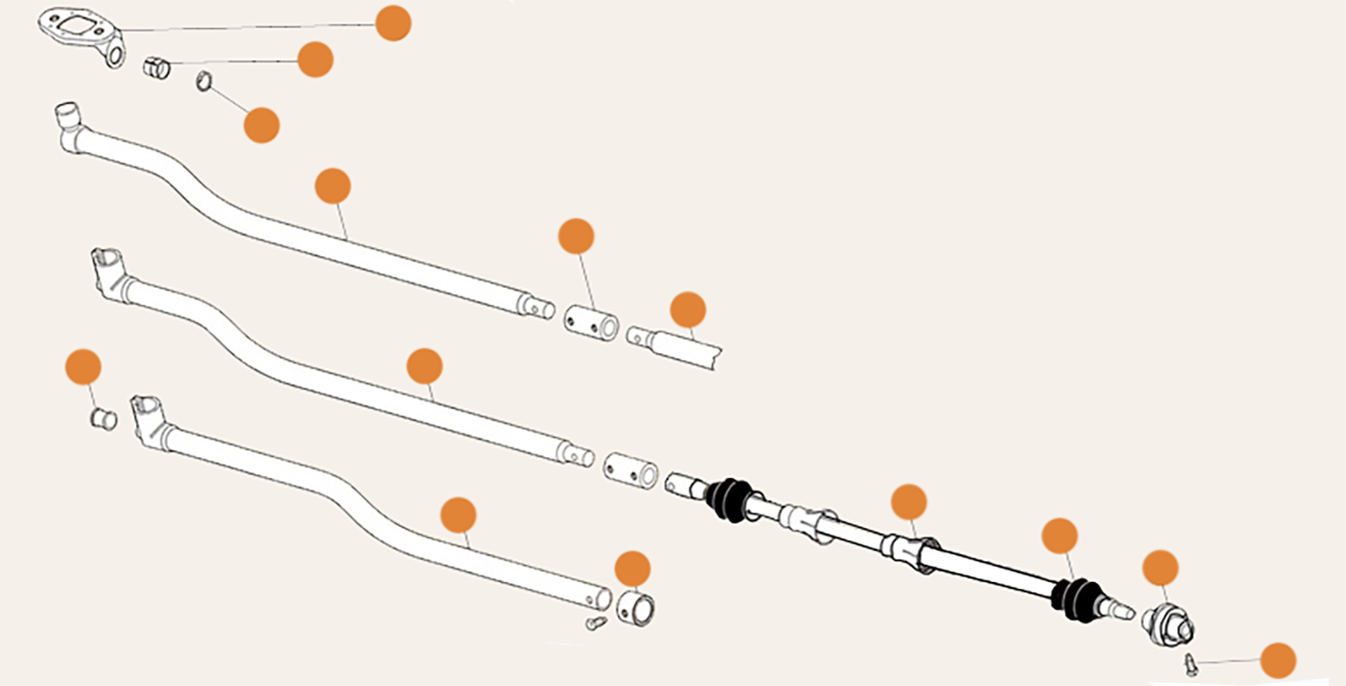 Splitscreen Gear linkage Parts