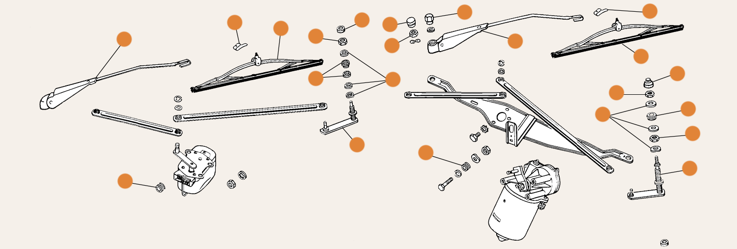 Ghia Late Wiper Parts