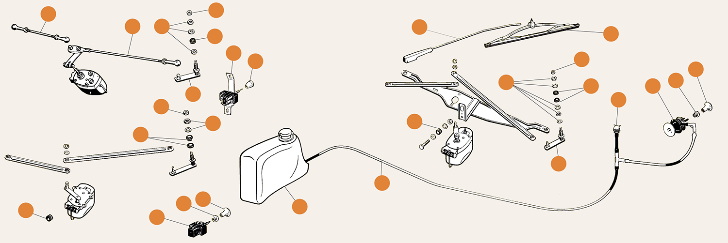 Ghia Early Wiper Parts