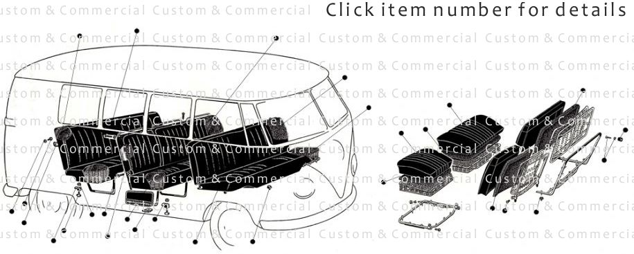 Splitscreen Seat Parts & Seat Pads