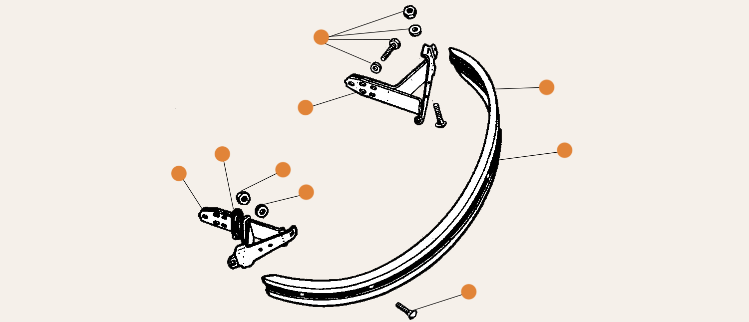 Beetle Rear Europa Style Bumpers