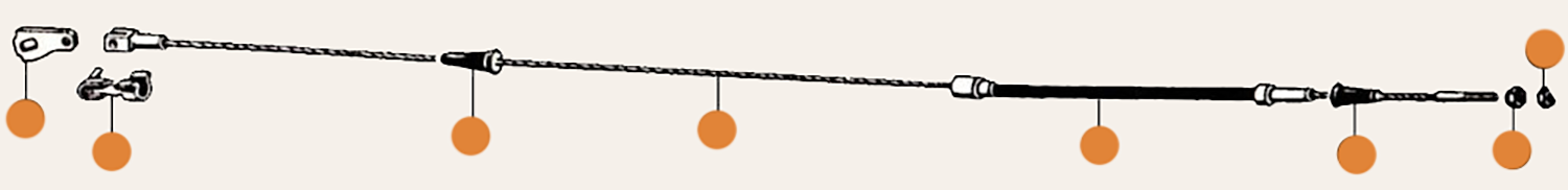 Splitscreen Clutch Cables