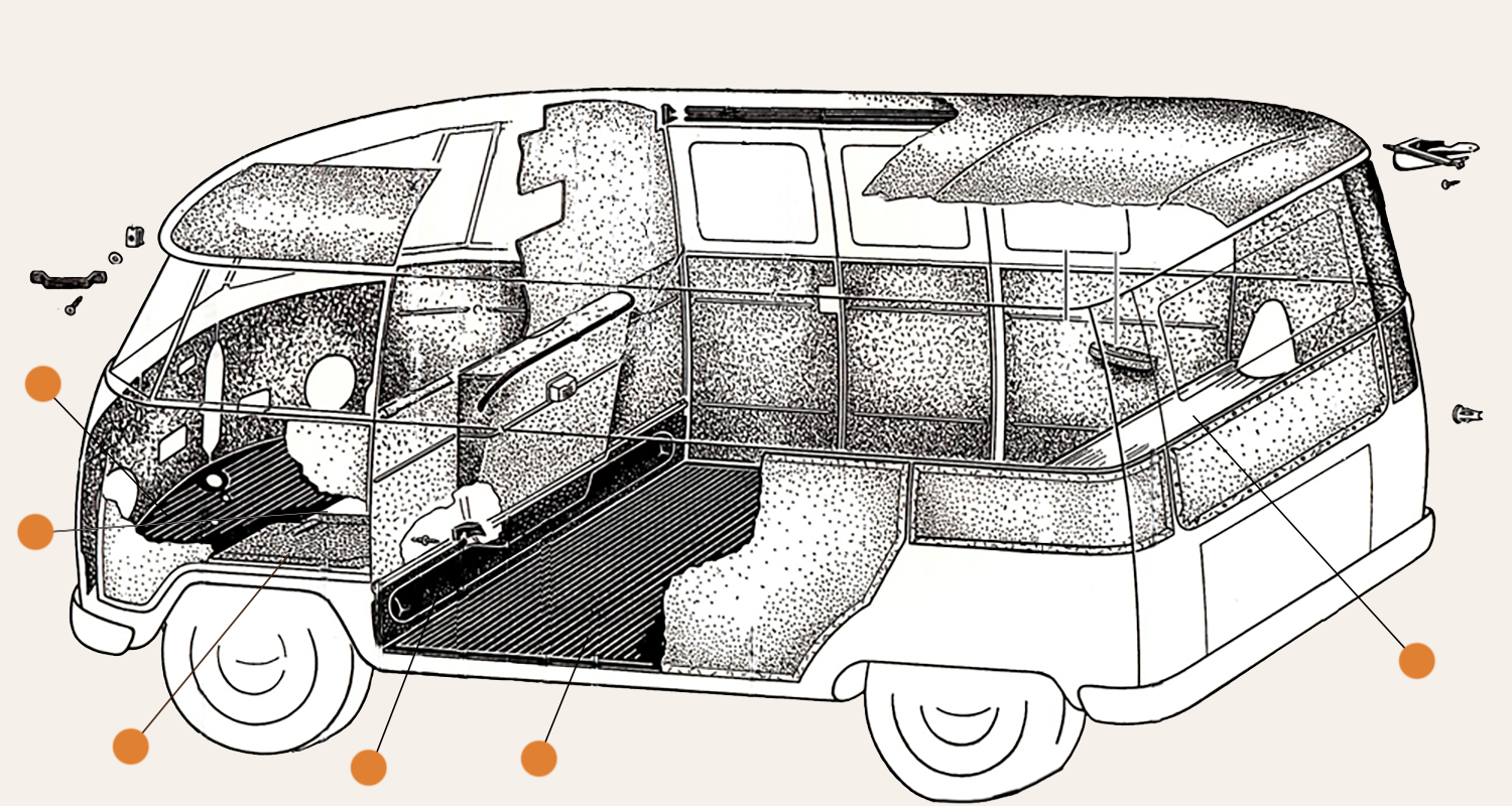 Splitscreen Rubber Floor Mats